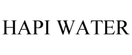 HAPI WATER trademark