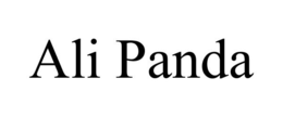 ALI PANDA trademark