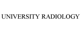 UNIVERSITY RADIOLOGY trademark