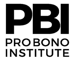 PBI PRO BONO INSTITUTE trademark