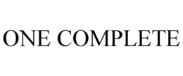 ONE COMPLETE trademark