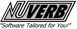 NUVERB "SOFTWARE TAILORED FOR YOU!" trademark