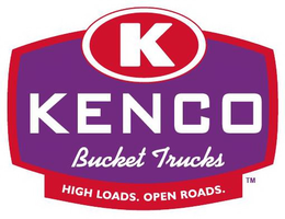 K KENCO BUCKET TRUCKS - HIGH LOADS. OPEN ROADS. trademark