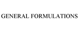 GENERAL FORMULATIONS trademark