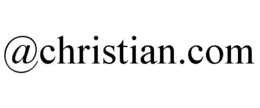 @CHRISTIAN.COM trademark