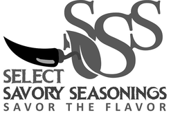 SSS SELECT SAVORY SEASONINGS SAVOR THE FLAVOR trademark