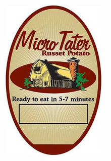 MICRO TATER RUSSET POTATO READY TO EAT IN 5-7 MINUTES trademark