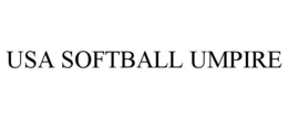 USA SOFTBALL UMPIRE trademark