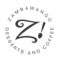 Z! ZAMBAWANGO DESSERTS AND COFFEE trademark