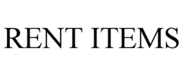 RENT ITEMS trademark