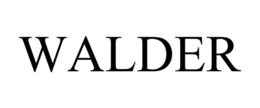 WALDER trademark
