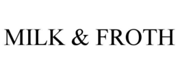 MILK & FROTH trademark