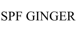 SPF GINGER trademark