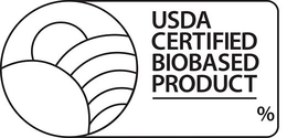 USDA CERTIFIED BIOBASED PRODUCT % trademark
