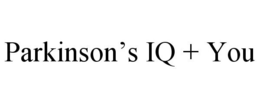 PARKINSON'S IQ + YOU trademark