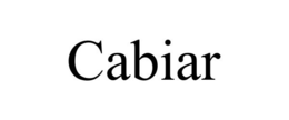 CABIAR trademark