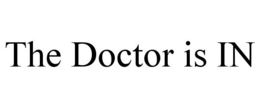 THE DOCTOR IS IN trademark