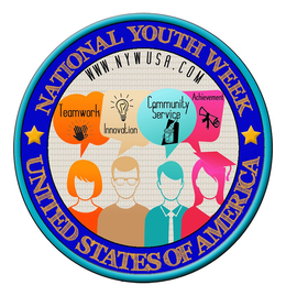NATIONAL YOUTH WEEK UNITED STATES OF AMERICA WWW.NYWUSA.COM TEAMWORK INNOVATION COMMUNITY SERVICE ACHIEVEMENT 01 trademark