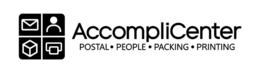 ACCOMPLICENTER POSTAL · PEOPLE · PACKING · PRINTING trademark