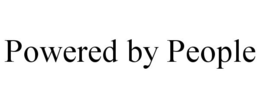 POWERED BY PEOPLE trademark