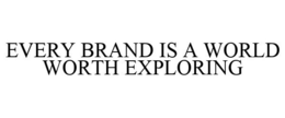 EVERY BRAND IS A WORLD WORTH EXPLORING trademark