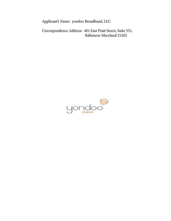 YONDOO VIDEO trademark