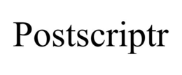 POSTSCRIPTR trademark