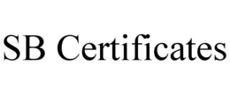 SB CERTIFICATES trademark