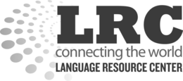 LRC CONNECTING THE WORLD LANGUAGE RESOURCE CENTER trademark