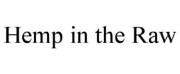 HEMP IN THE RAW trademark
