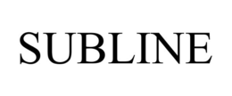 SUBLINE trademark