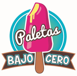PALETAS BAJO CERO trademark