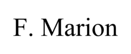 F. MARION trademark