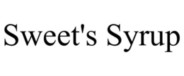 SWEET'S SYRUP trademark