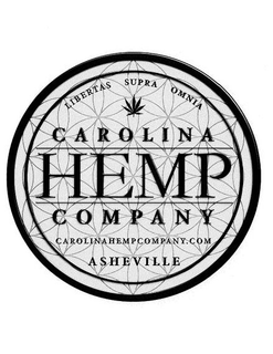 LIBERTAS SUPRA OMNIA,CAROLINA HEMP COMPANY CAROLINAHEMPCOMPANY.COM, ASHEVILLE trademark