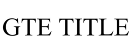 GTE TITLE trademark