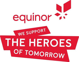 EQUINOR WE SUPPORT THE HEROES OF TOMORROW trademark