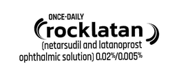 ONCE-DAILY ROCKLATAN (NETARSUDIL AND LATANOPROST OPHTHALMIC SOLUTION) 0.02%/0.005% trademark