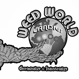 WEED WORLD CANDIES DECRIMINALIZE & INDUSTRIALIZE trademark