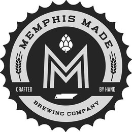 M MEMPHIS MADE BREWING COMPANY CRAFTED BY HAND trademark