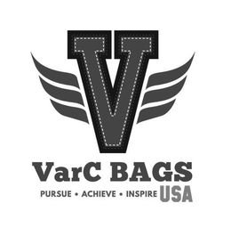 VARC BAGS PURSUE · ACHIEVE · INSPIRE USA trademark