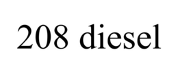 208 DIESEL trademark