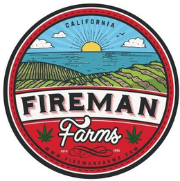CALIFORNIA FIREMAN FARMS ESTD 1993 WWW.FIREMANFARMS.COM trademark