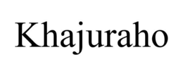 KHAJURAHO trademark