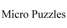 MICRO PUZZLES trademark