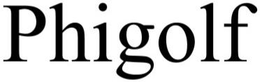 PHIGOLF trademark