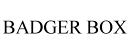 BADGER BOX trademark
