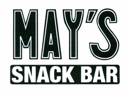 MAY'S SNACK BAR trademark