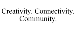 CREATIVITY. CONNECTIVITY. COMMUNITY. trademark