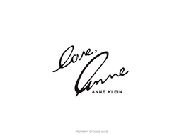 LOVE, ANNE ANNE KLEIN PROPERTY OF ANNE KLEIN trademark